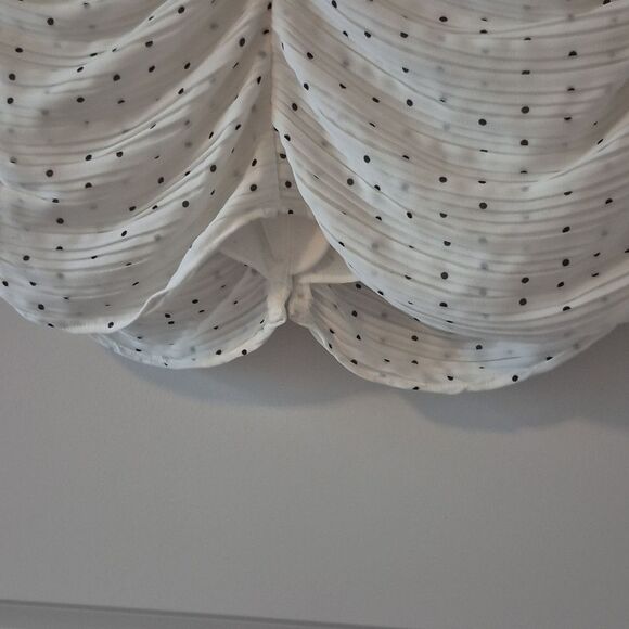 FRAME gathered button front top in off white Size M - Picture 6 of 9